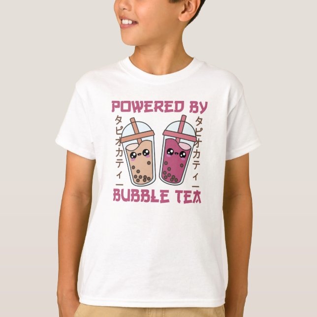 Camiseta Bubble Tea Japan Retro 90s Kawaii (Frente)