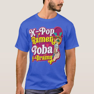 Camiseta Bubble Tea K Drama Lover K Pop Ramen Boba KDrama