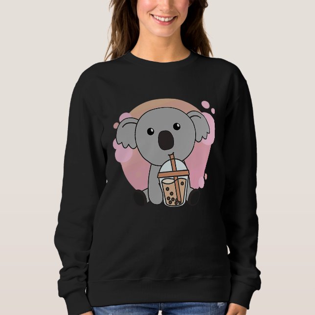 Camiseta Bubble Tea Koala With Chocolate Tea Sweet Koalas (Frente)