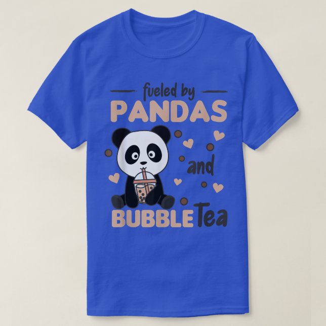 Camiseta Bubble Tea Panda Chocolate Sweet Animals Boba 497 (Frente do Design)