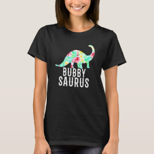 Camiseta Bubbysaurus, vovó judia vovó floral dinossauro
