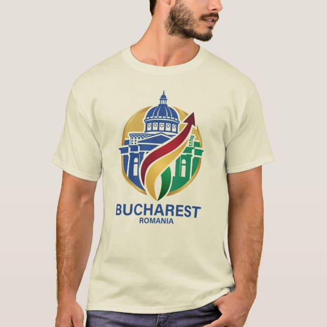 Camiseta Bucareste Romênia Europa Oriental (Frente)