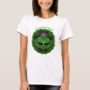 Camiseta Buchan Scottish Tartan Celtic Thistle