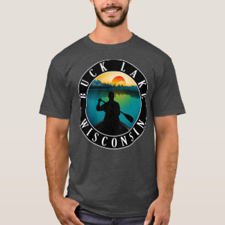 Camiseta Buck Lake Wisconsin Canoeing