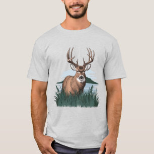 Camiseta Buck no pincel, Buck detalhado, Buck orgulhoso