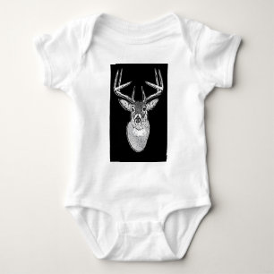 Camiseta Buck no veado preto-branco-preto