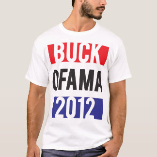 Camiseta Buck Ofama 2012 - RedWhiteBlue