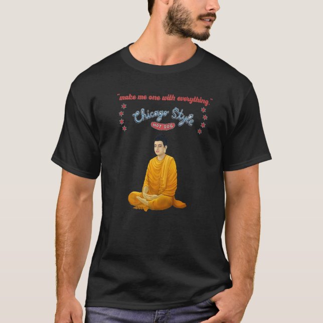 Camiseta Buda Chicago Style Hot Dog One com tudo (Frente)