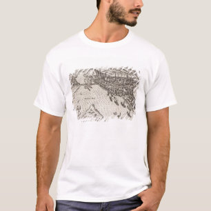 Camiseta Buda e praga Besieged pelos cristãos em 1602,