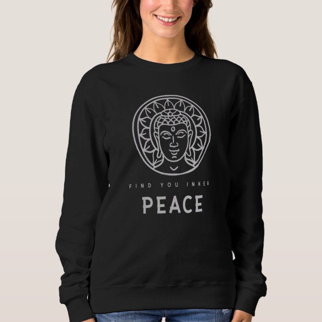 Camiseta Buda Monk Namaste Control Pensamentos Dentro da Pa (Frente)