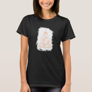 Camiseta Buda Monk Namaste Orando Sorriso Feliz Ria