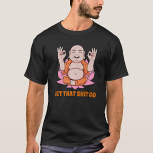 Camiseta Buda Monk Namaste Sorria Felicidade Deixando Preoc