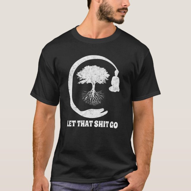 Camiseta Buda Monk Namaste Sorria Felicidade Deixando Preoc (Frente)