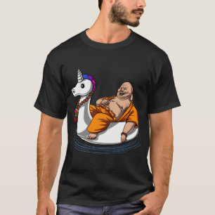 Camiseta Buda Montado no Unicórnio Flutuante