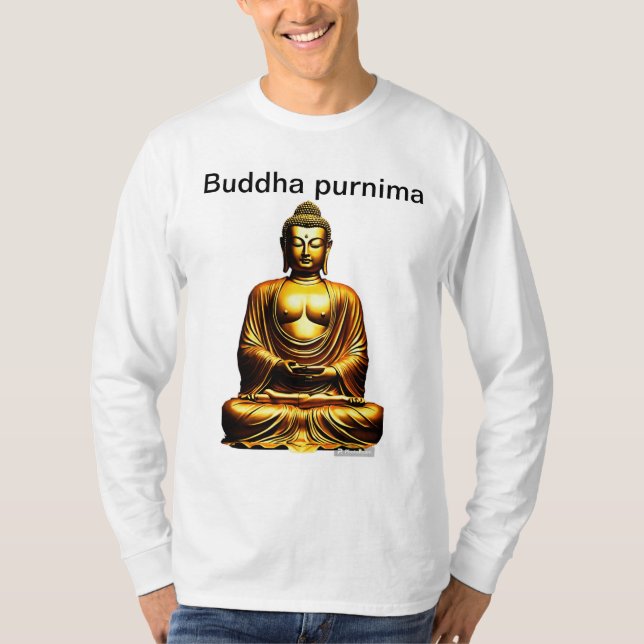 Camiseta Buda Purnima, uma paz interior especial. (Frente)