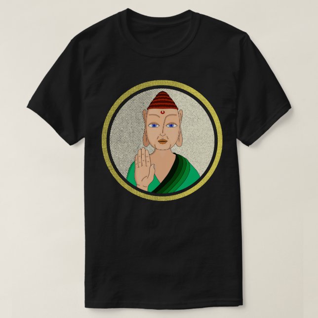 Camiseta Buda Tibetano 1 (Frente do Design)