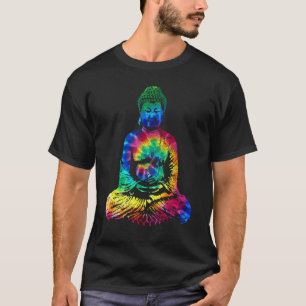 Camiseta Buda Tie Dye Vintage Yoga Espiritual Zen Budismo