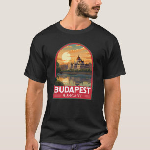 Camiseta Budapest Hungary Viagem Art Vintage