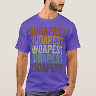 Camiseta Budapest Hungria Retro Vintage família