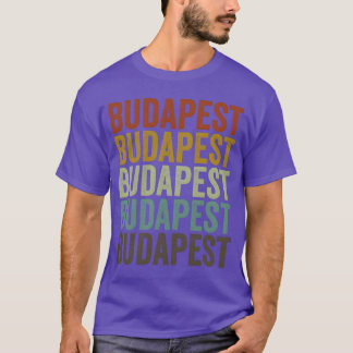 Camiseta Budapest Hungria Retro Vintage família
