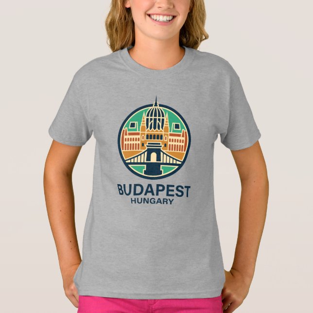 Camiseta Budapeste Hungria Europa (Frente)