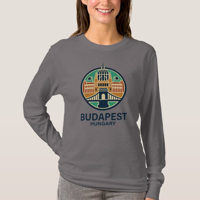 Camiseta Budapeste Hungria Europa (Frente)