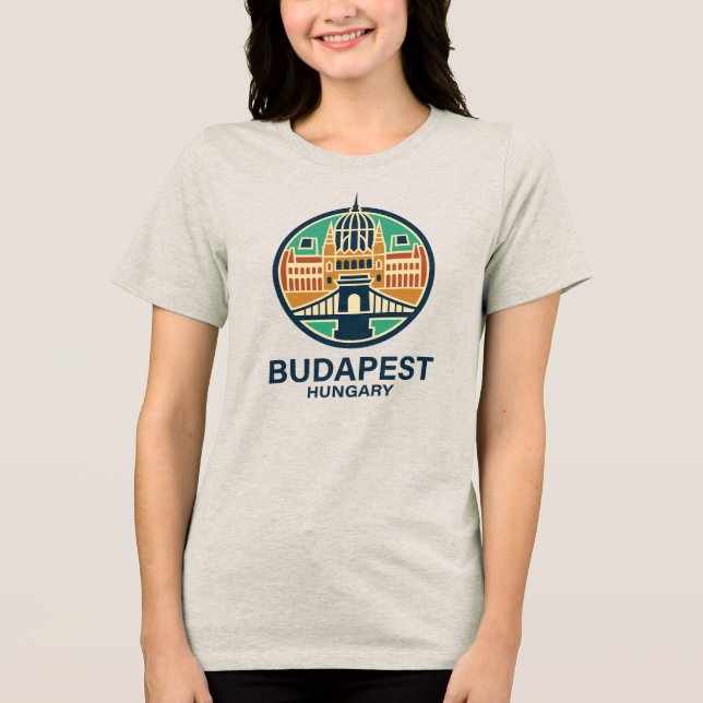 Camiseta Budapeste Hungria Europa (Frente)