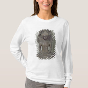 Camiseta Buddha assentou na meditação no Naga, Angkor
