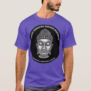 Camiseta Buddha Dalai Lama Lokah Samastah Sukhino Bhavantu