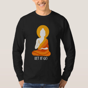 Camiseta Buddha Deixe-O Ir Meditar Budismo