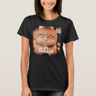 Camiseta Buddha Feliz e Grato Feminino