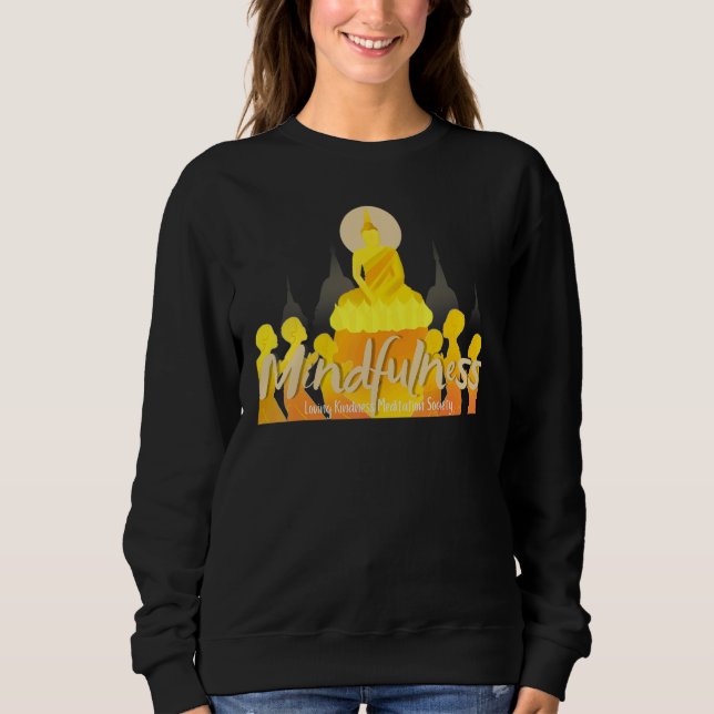 Camiseta Buddha Gautama Mindfulness Peace Loving Kindness M (Frente)