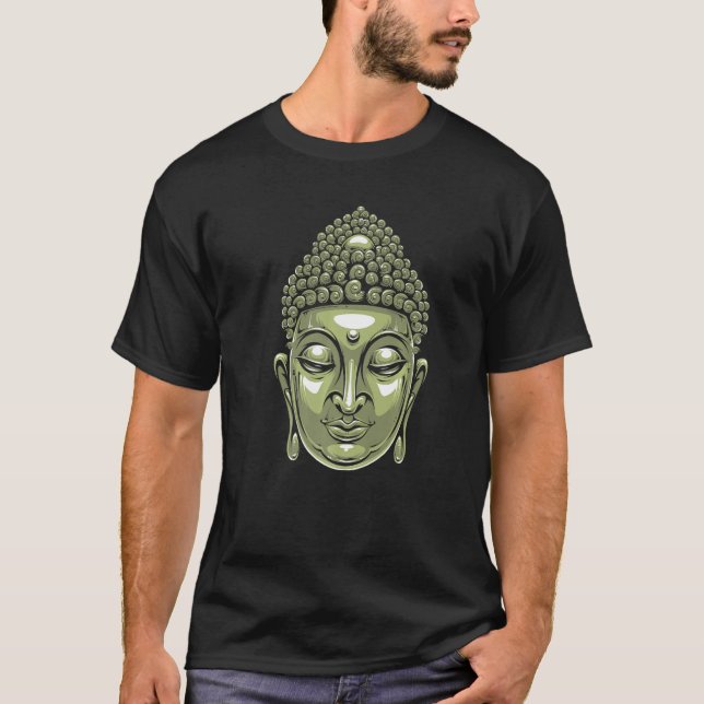 Camiseta Buddha Head Siddhartha Gautama   (Frente)