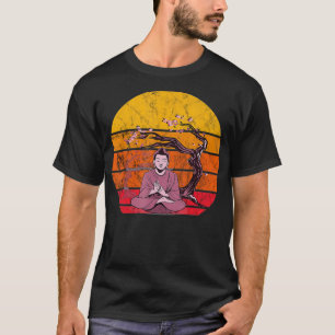 Camiseta Buddha Meditation Dao Zen Yoga Buddhist Vintage Re