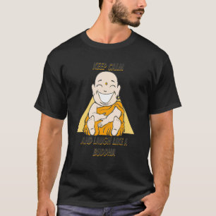 Camiseta Buddha Monk Namaste Buddhism Mantenha Calmo E Loug