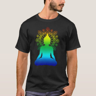 Camiseta Buddha na idade nova espiritual boémia da mandala