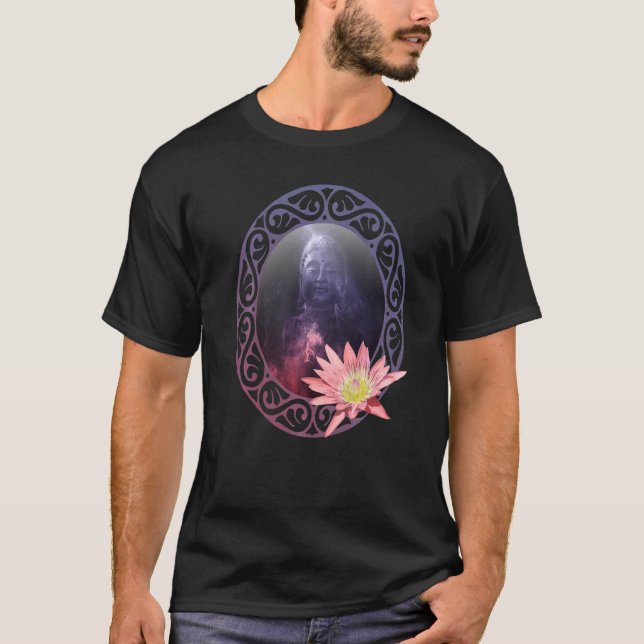 Camiseta Buddha Siddhartha Gautama Lotus Flower Fashion Clo (Frente)