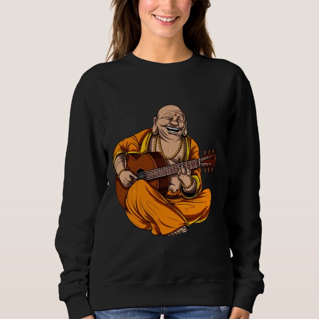 Camiseta Buddha tocando violão (Frente)