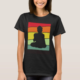 Camiseta Buddha Yoga Vintage Hinduísmo Meditação Sabedoria