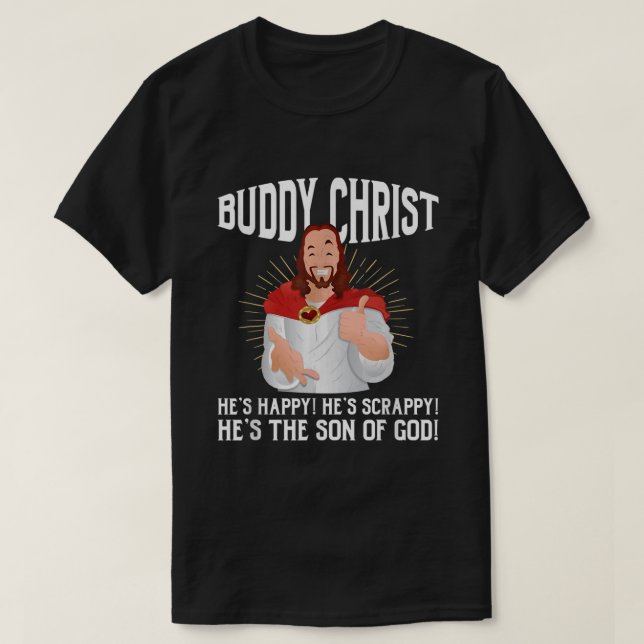 Camiseta Buddy Cristo Jesus Cristão Religioso (Frente do Design)