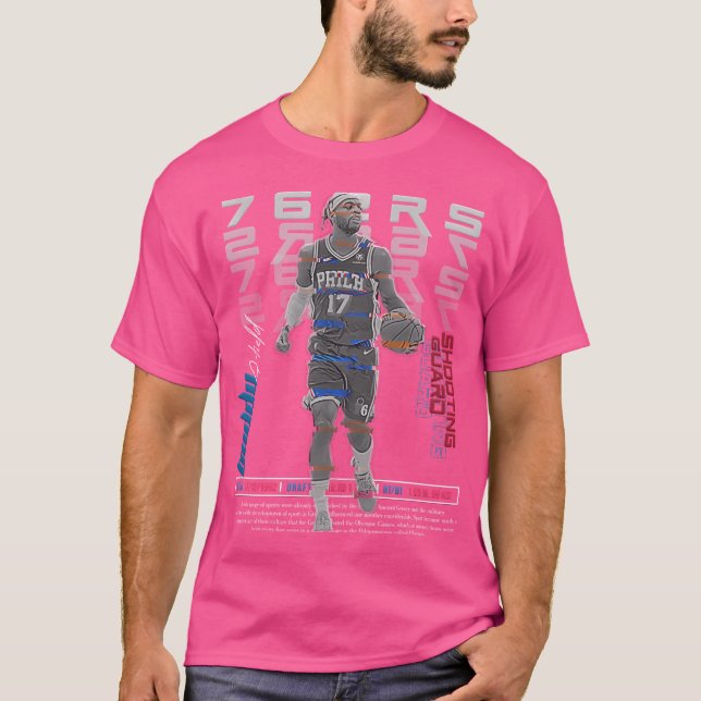 Camiseta Buddy Hield Basball Art 76Ers (Frente)