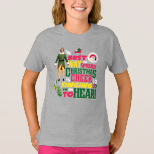 Camiseta Buddy, o Elf Citação Gráfica Cheia de Natal