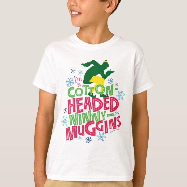 Camiseta Buddy, o Elf | Ninny-Muggins De Algodão (Frente)