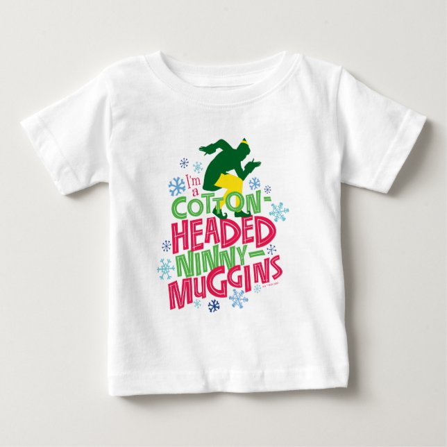 Camiseta Buddy, o Elf | Ninny-Muggins De Algodão (Frente)