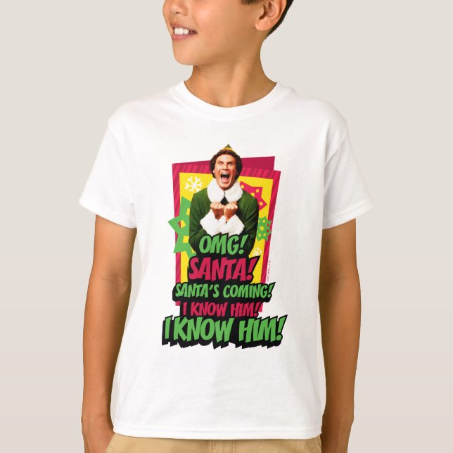 Camiseta Buddy, o Elf | OMG! Papais noeis! (Frente)