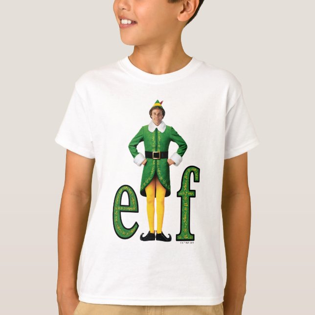 Camiseta Buddy, o logotipo do filme Elf (Frente)