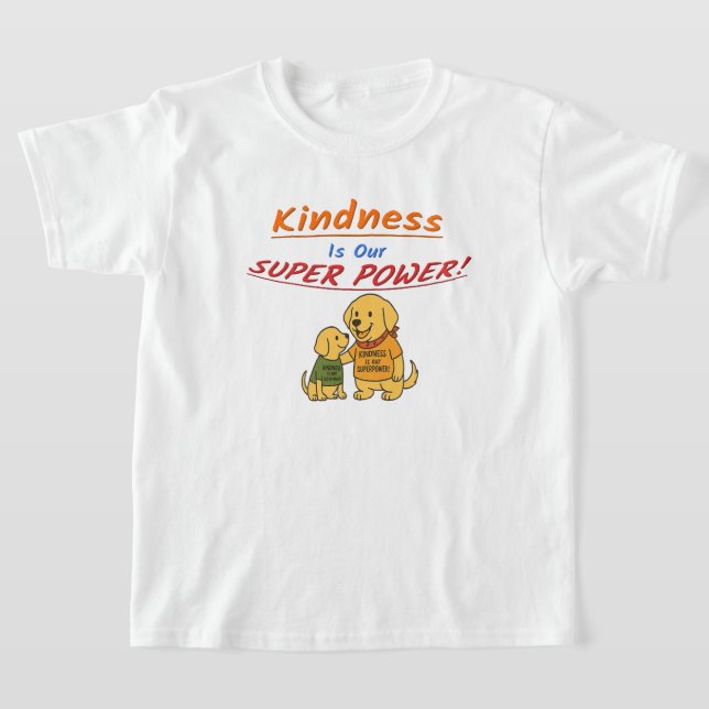 Camiseta Buddy sharing "Kindness Is Our Super Power" (Postura )