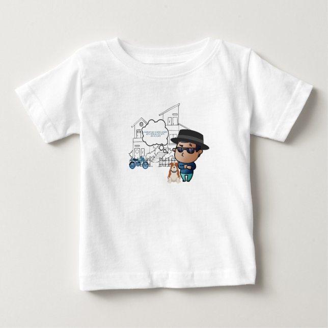 Camiseta Buddy um menino e seu cachorro (Frente)