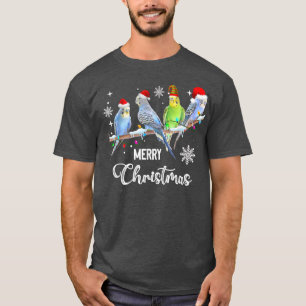 Camiseta Budgerigar Budget Bird Fala Natal Xmas