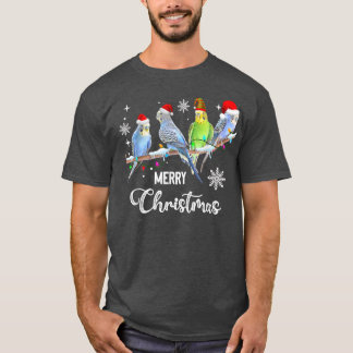 Camiseta Budgerigar Budget Bird Fala Natal Xmas